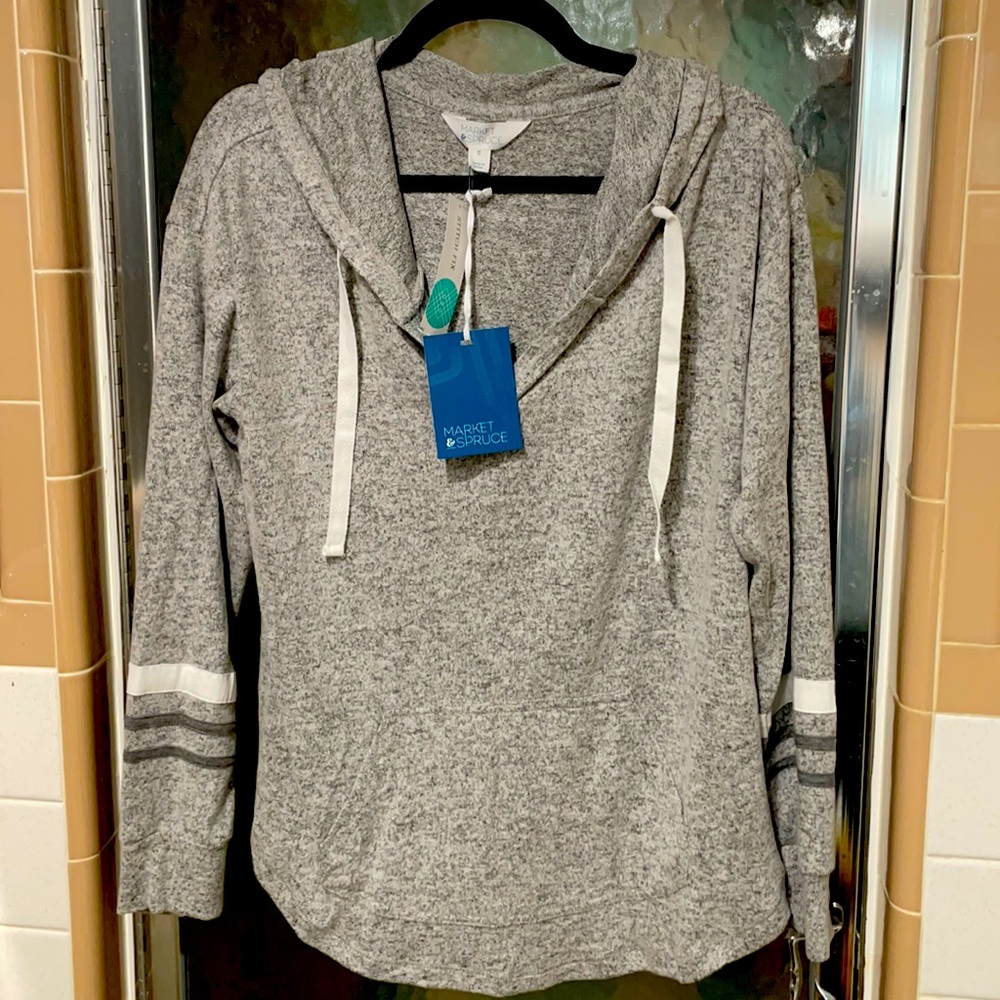 Sweater material hoodie!!